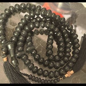 Tasbih Prayer Beads Copper Decorated Black Tassels